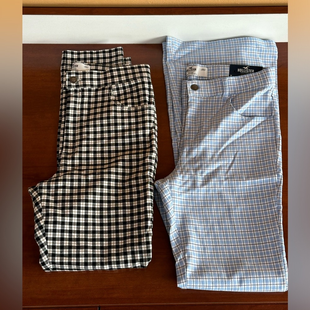LOT 2 Hollister Plaid Pants Medium